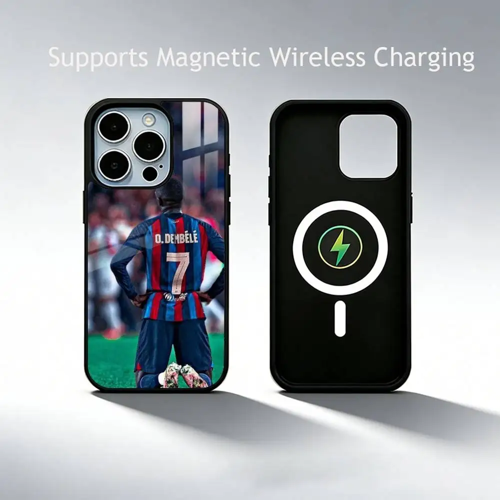 Фото Чехол для телефона Football for Dembele для iPhone 17, 16, 15, 14, 13, 12, 11 Plus, Pro с поддержкой магнитной беспроводной зарядки №5