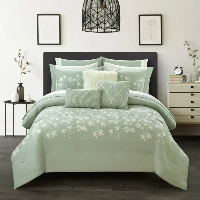 

Sage 12 Piece Pre Washed Bed in a Bag, Queen For Adults