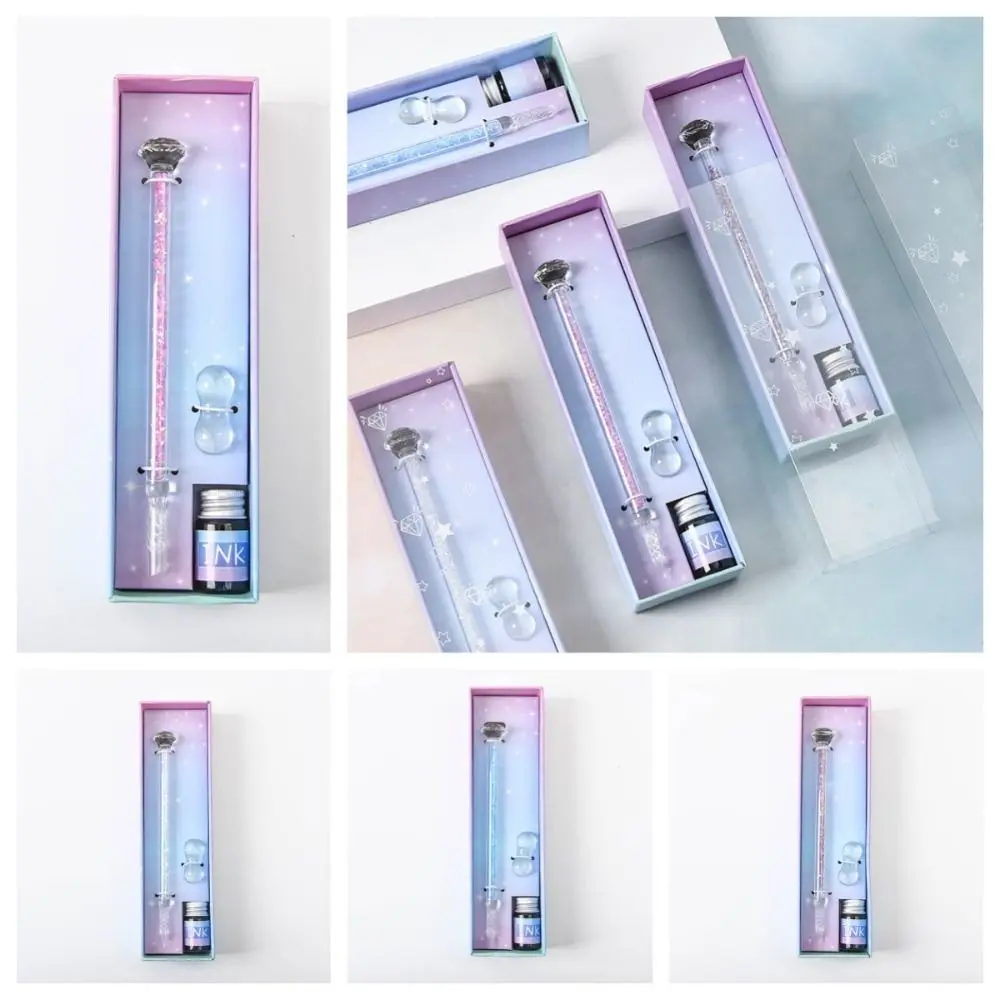 Ручка для письма стеклянная ручка с кошачьим когтем перьевые ручки чернилами