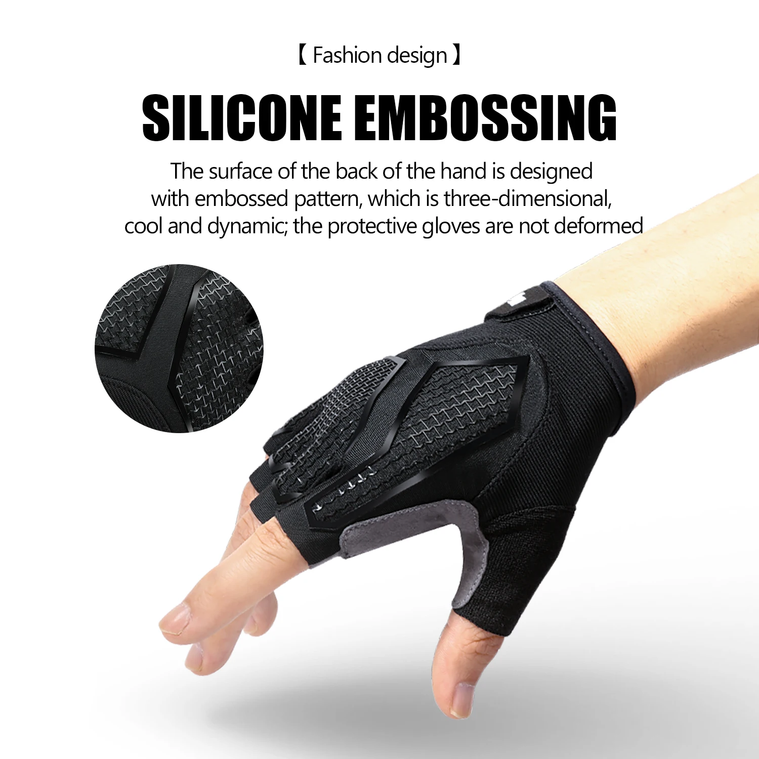 New Half-Finger Men'S And Women'S Cycling Gloves Liquid Silicone Shock-Absorbing Breathable Sports Bike Fitness Gloves