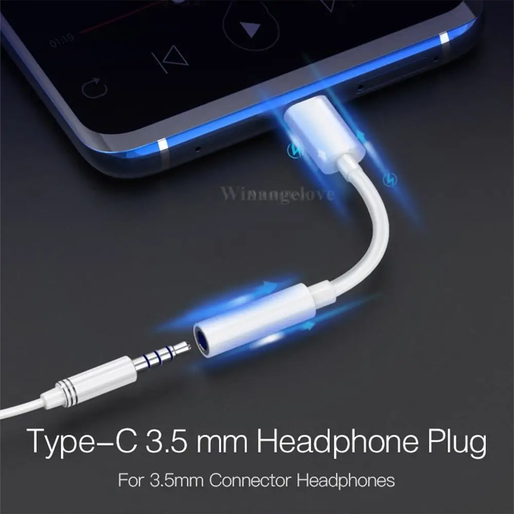 

Адаптер для наушников с разъемом USB Type-C 3,5 и штекером 3,5 мм, 50 шт.