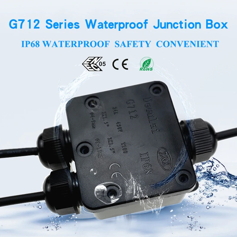 IP68 Водонепроницаемый распределительных коробок 3 гнезда таким образом