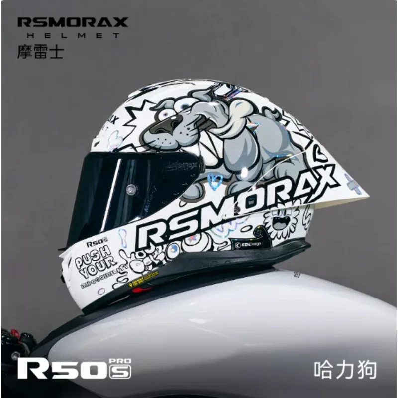 Фото Новинка: Мотоциклетный шлем MOTORAX с полной защитой лица для мужчин и женщин, подходит для всех сезонов, с большим задним антикрылом и дизайном 