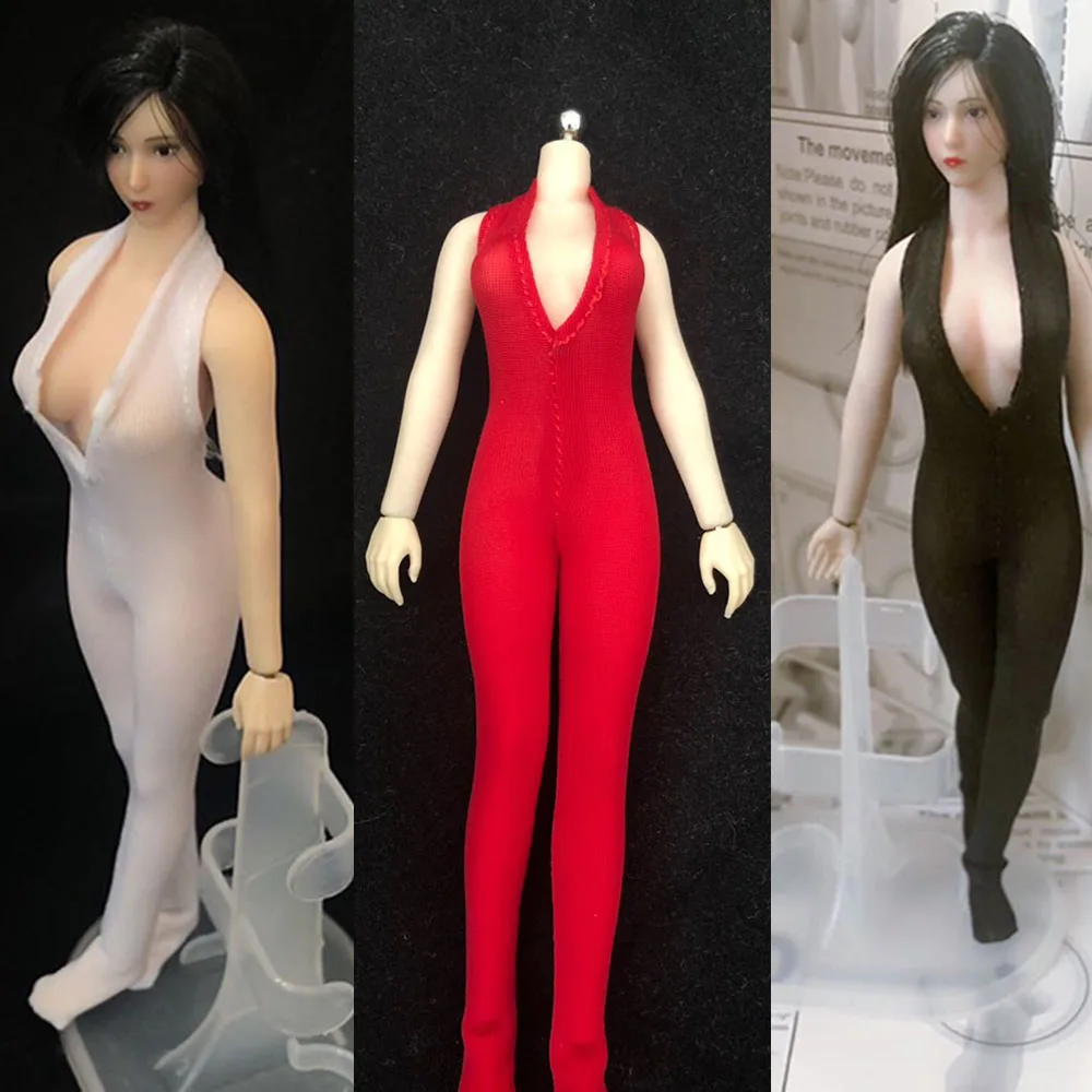 Женская одежда в масштабе 1/12 боди с низким вырезом на шее Сетчатое эластичное