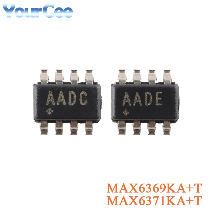 2 шт. MAX6369 MAX6369KA + T MAX6371 MAX6371KA SOT-23-8 Pin регулируемый таймер для часов чип IC интегральная схема