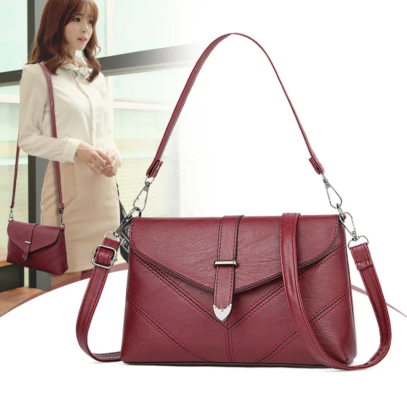 

Сумка-мессенджер из мягкой искусственной кожи для женщин, модные повседневные регулируемые квадратные сумки через плечо, дамские сумочки