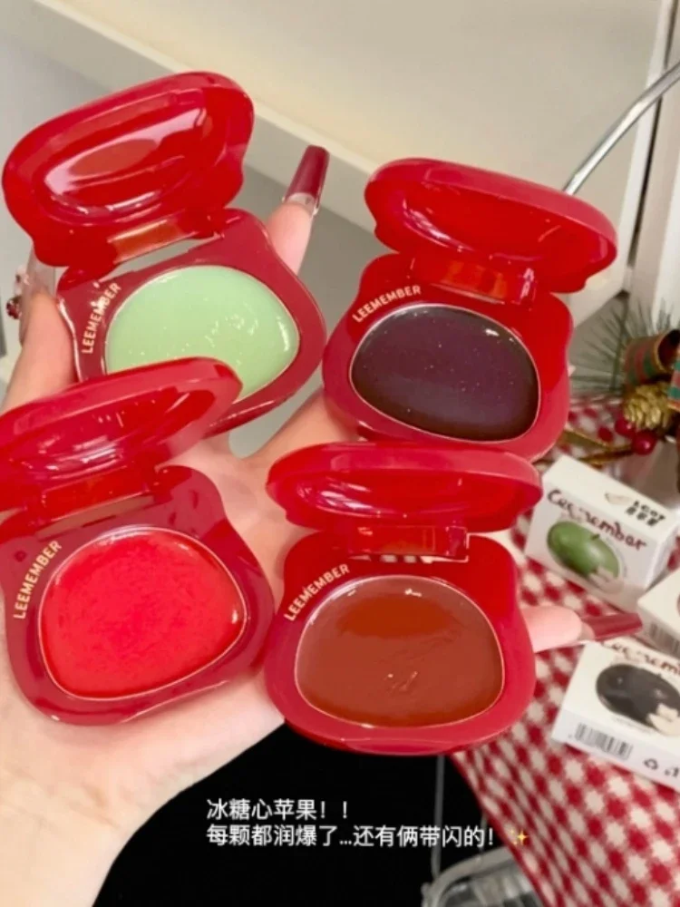 LEEMEMBER Рождественское красное яблоко свет мерцающие румяна крем многоразовые