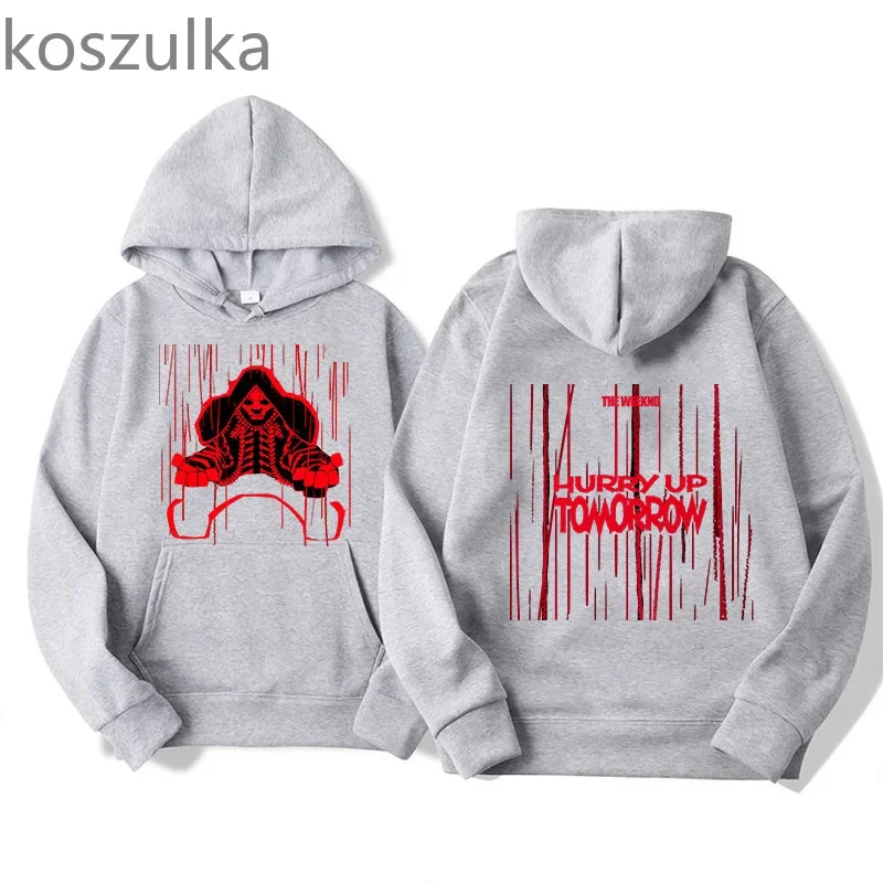 Hurry Up Tomorrow Tour Hoodies Autumn Winter New Two Sides Clothing Gothic Trends Sweatshirt Rock Band Fashion Unisex Pullovers
