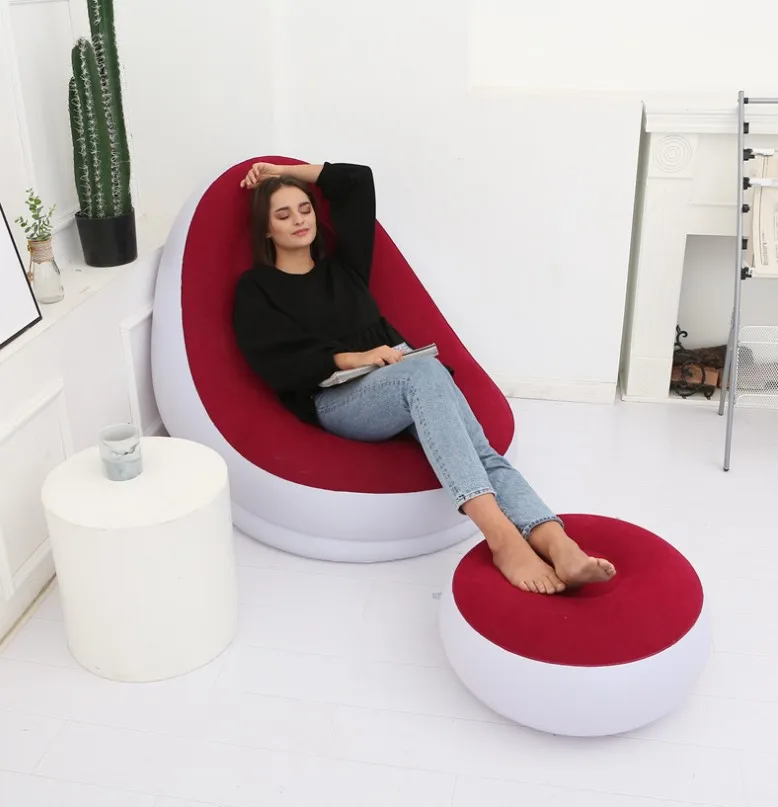 2 шт. в 1 комплекте надувной диван водонепроницаемый из ПВХ для обеденного