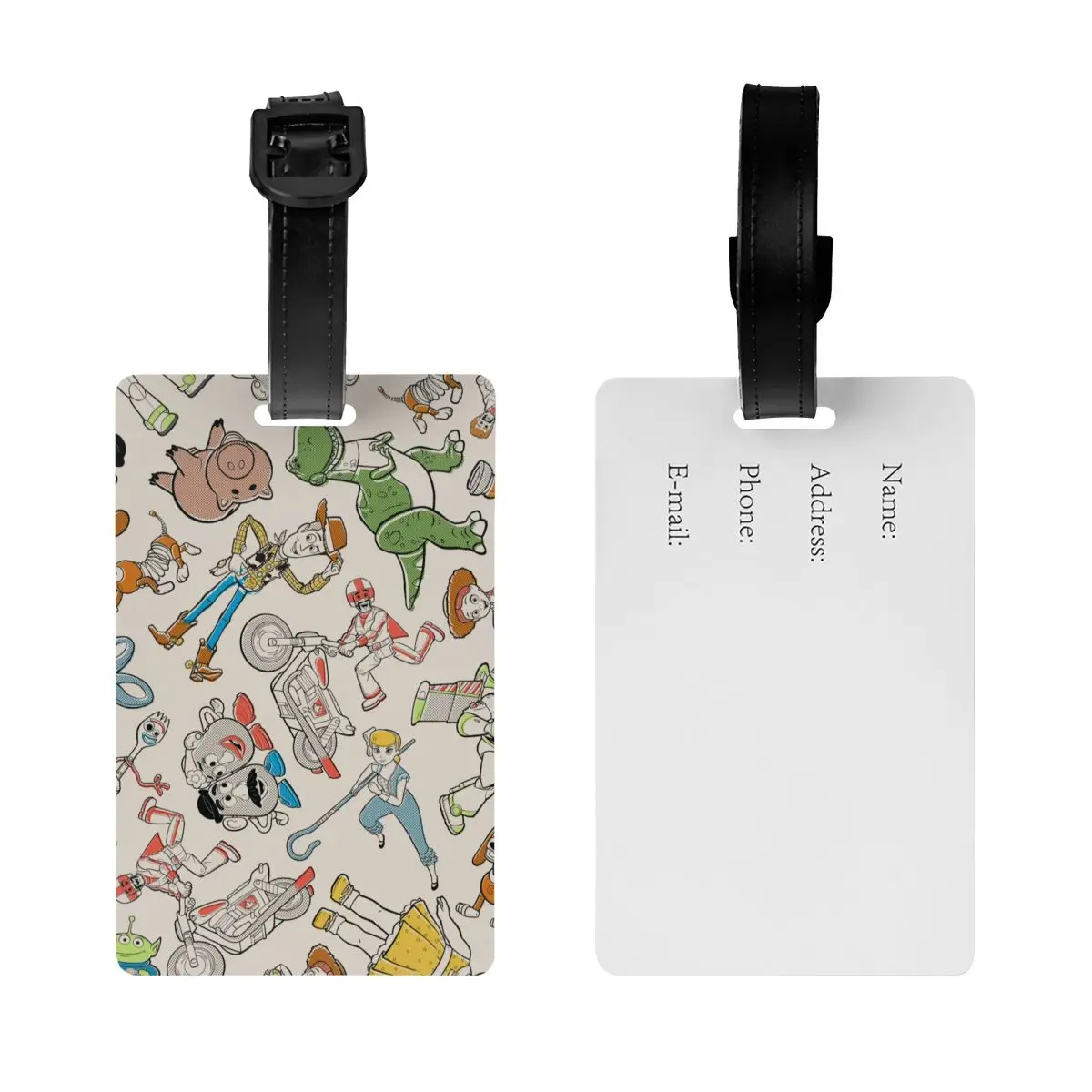 Багажная бирка История игрушек 4 Ретро герой бросок чемодан портативный этикетка