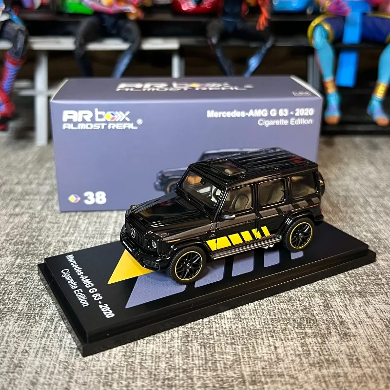 Фото Коллекционная модель автомобиля HEC ALMOST REAL 1/64 AMG G63 2020 Cigarette Edition из сплава, для мальчиков, в подарок. №2