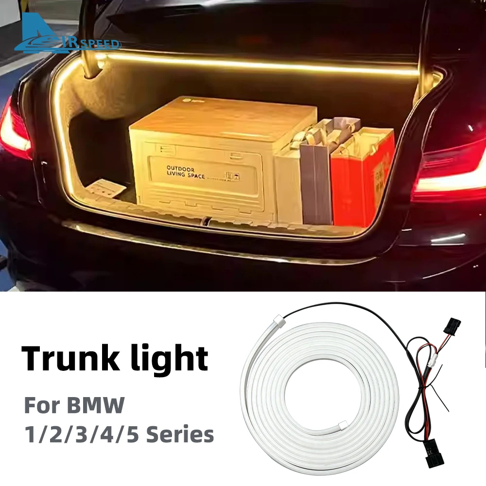 Фото Задняя полоса багажника для BMW 1 2 3 5 серии E90 E60 E70 E46 F10 F20 F30 G20 F34 i3 Яркий светодиодный силикон №1