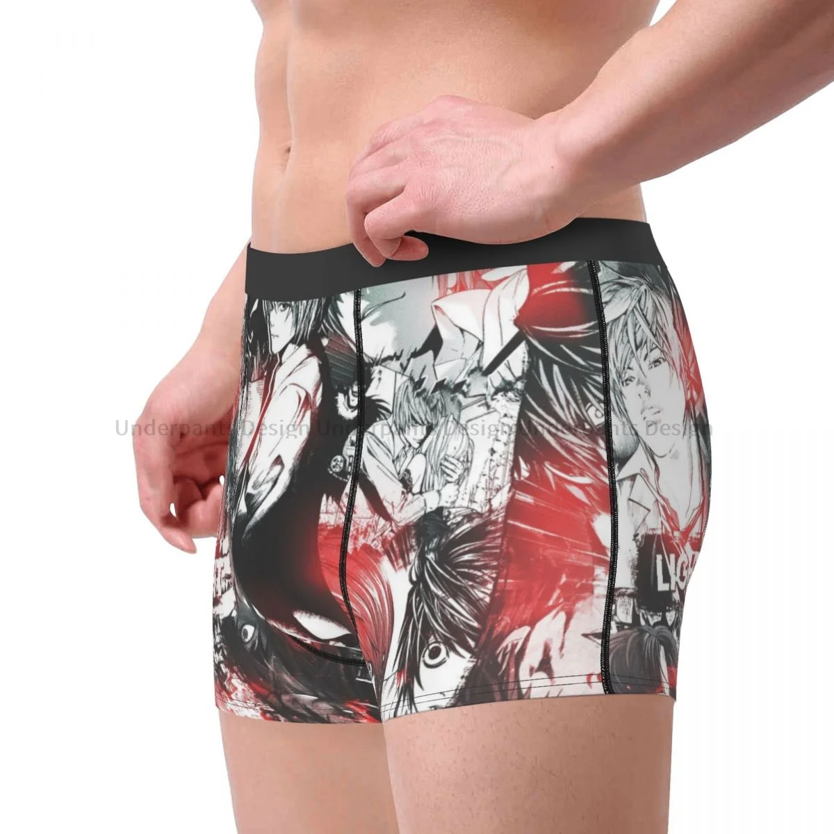 Трусы-боксеры мужские из хлопка с принтом в виде комиксов |