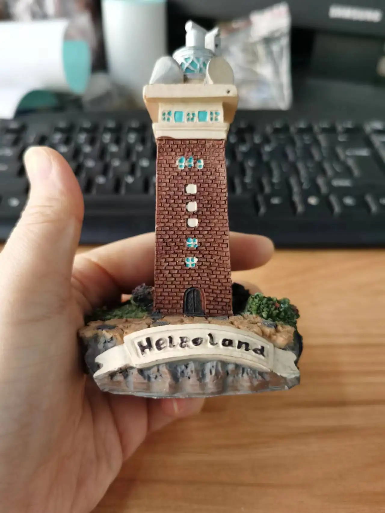 

resin figure mental psychological sand table game box court therapy building heleoland Lighthouse lighthouse
