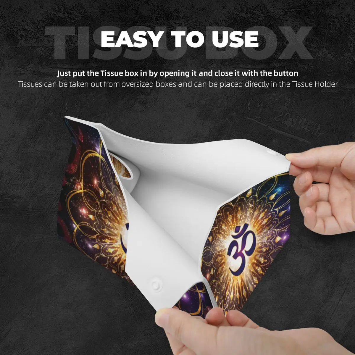 Держатель для салфеток Sacred Geometry Mandala из искусственной кожи