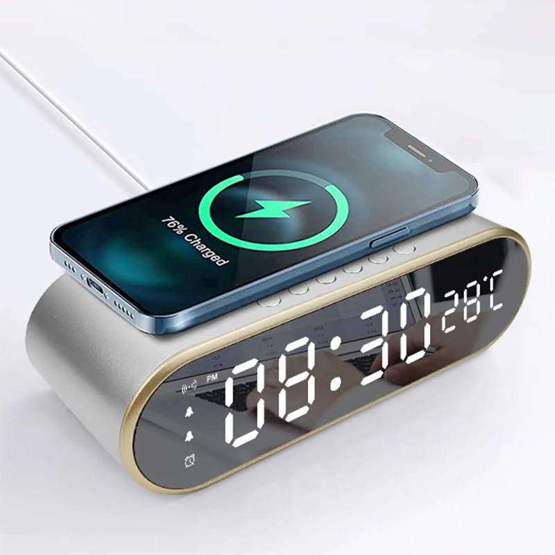 S Wireless Charger For Iphone 8 8plus X Xr Xs Max 11 12 13 14 Pro Max 15w Fast Induction Chargers Thermometer