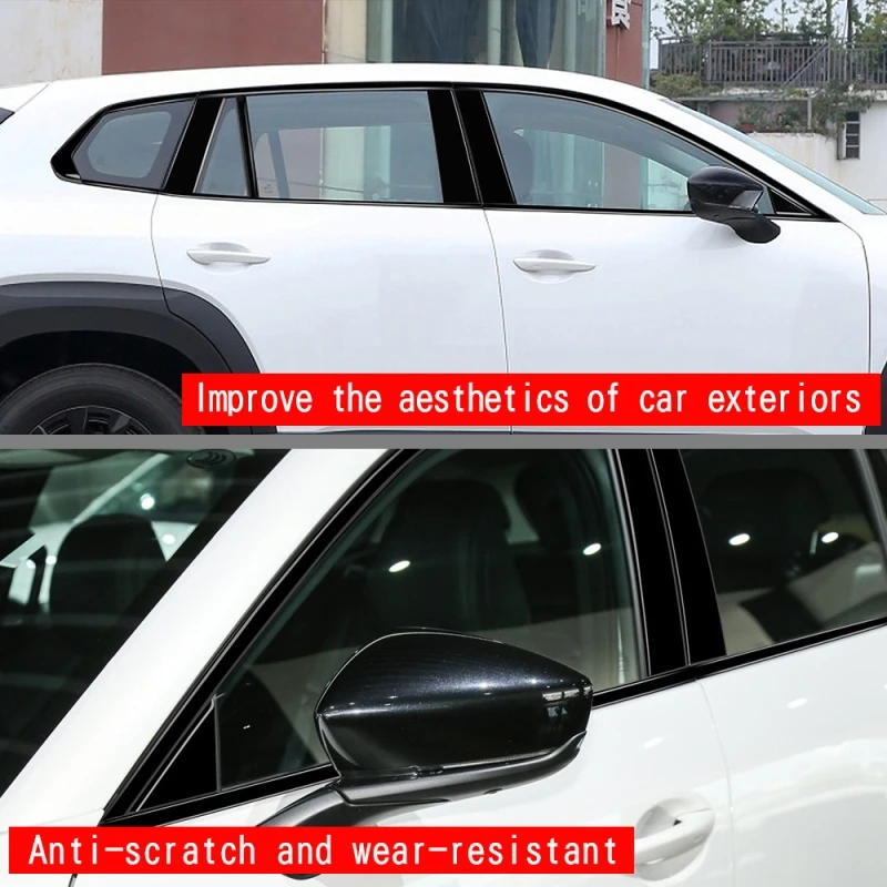 Для Mazda CX-50 CX 50 2023 2024 ABS черный стиль Автомобильная дверь окно центр B C колонна