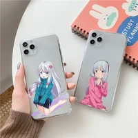 izumi sagiri anime phone case transparent soft for iphone 12 11 13 7 8 6 s plus x xs xr pro max mini