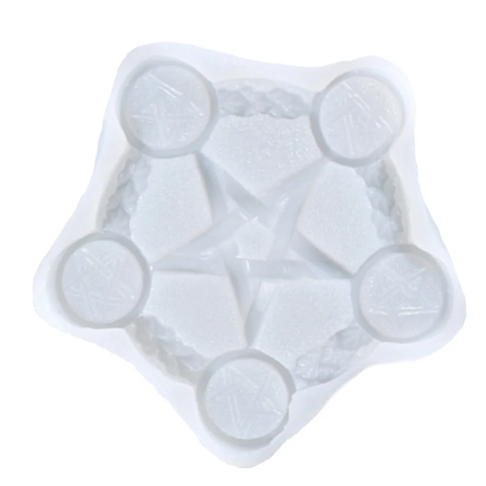 

1Pc Candle Holder Mold Candlestick Mould Star Shaped Candlestick Casting Tray