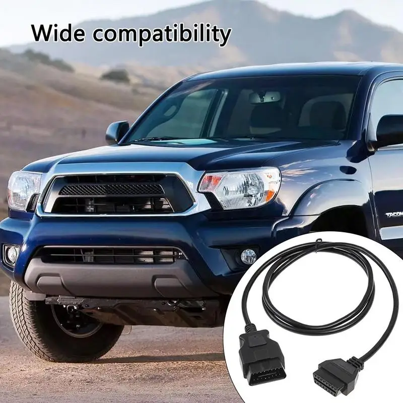 

ForOBD Extension Cable 16pin ForOBD2 Male To Female Flat Ribbon Cable Flexible Extension Cable Long Lasting ForOBD Tracker For C