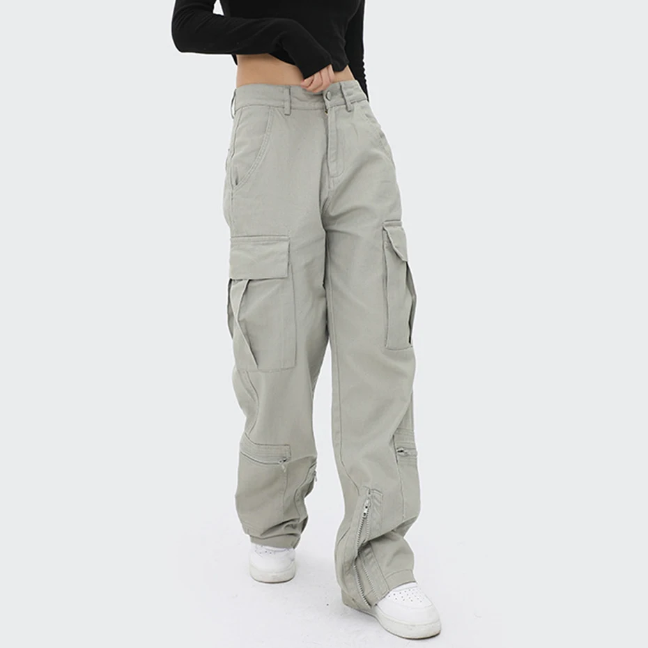 

Y2K Cargo Pants Men Loose Trousers Multi Pockets Straight Harajuku Streetwear Pants Joggers Baggy Sweatpants Women