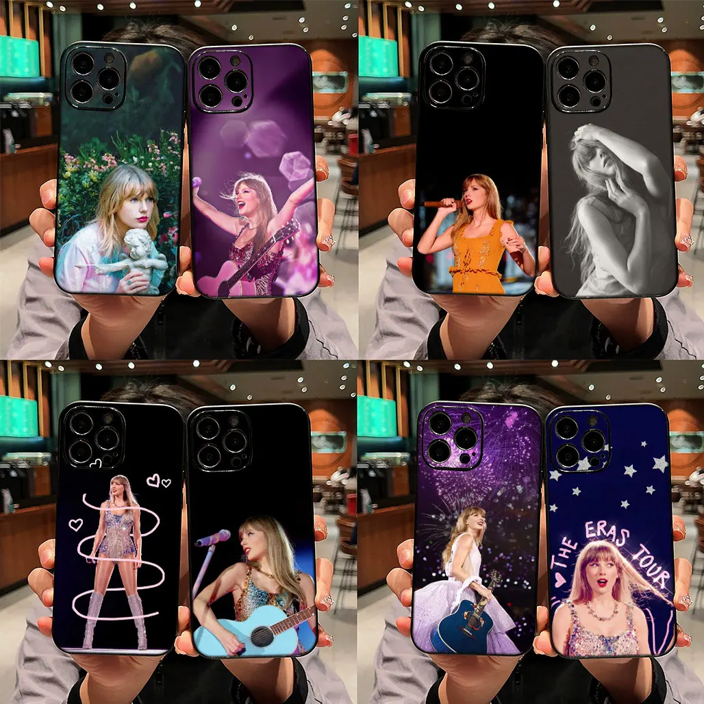 Гибкий чехол с плакатом T-Taylors TS S-Swifts для Apple iPhone 15 12 13 Mini 14 Pro Max 11 XR 16E ProMax телефона