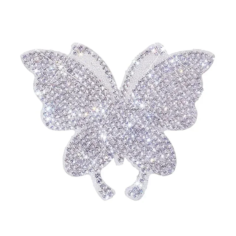 

Блестящие стразы, бабочка, автомобильная наклейка, самоклеящаяся кристаллическая авто наклейка, автомобильный бампер, оконная наклейка для внешнего украшения