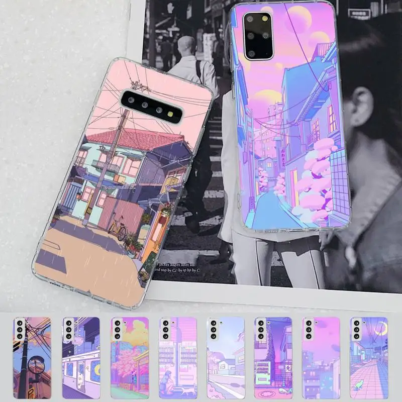 

Japanese Anime Hand Painted Phone Case for Samsung S21 A10 for Redmi Note 7 9 for Huawei P30Pro Honor 8X 10i Cover