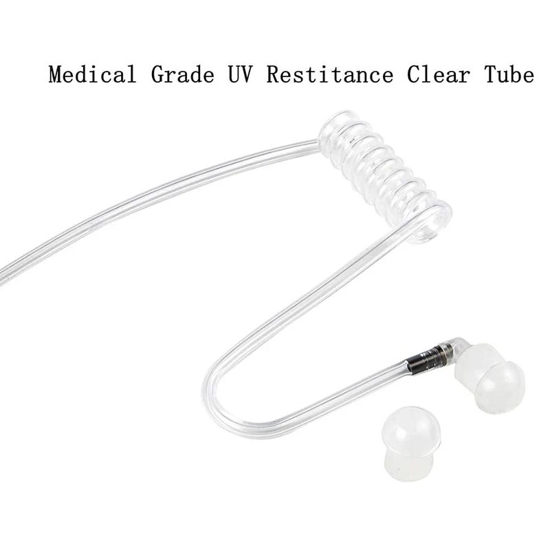 Earpieces Walkie Talkie with Mic PPT Acoustic Tube Headset for Motorola XPR6350 XPR6550 XIR8268 APX4000 APX6000 APX7000 APX 8000