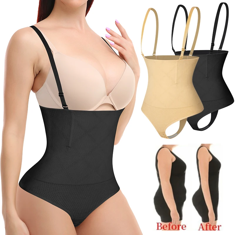 

Женское боди-стринги с открытым бюстом, Корректирующее белье, тренировочный корсет для талии, утягивающие живот трусики для коррекции фигу...