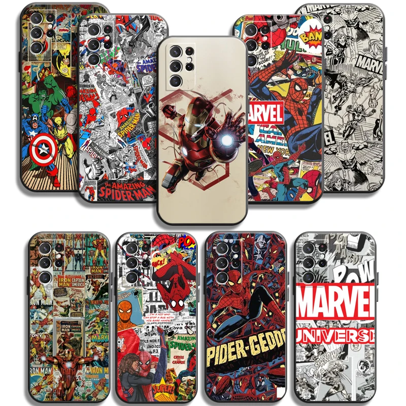 

Marvel Avengers LOGO Phone Cases For Samsung Galaxy S20 FE S20 Lite S8 Plus S9 Plus S10 S10E S10 Lite M11 M12 Carcasa Coque