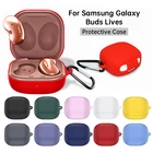 Силиконовый защитный чехол для Samsung Galaxy Buds2 LiveBuds Pro, чехол для беспроводных наушников с крючком для Galaxy Buds Live, чехол для наушников