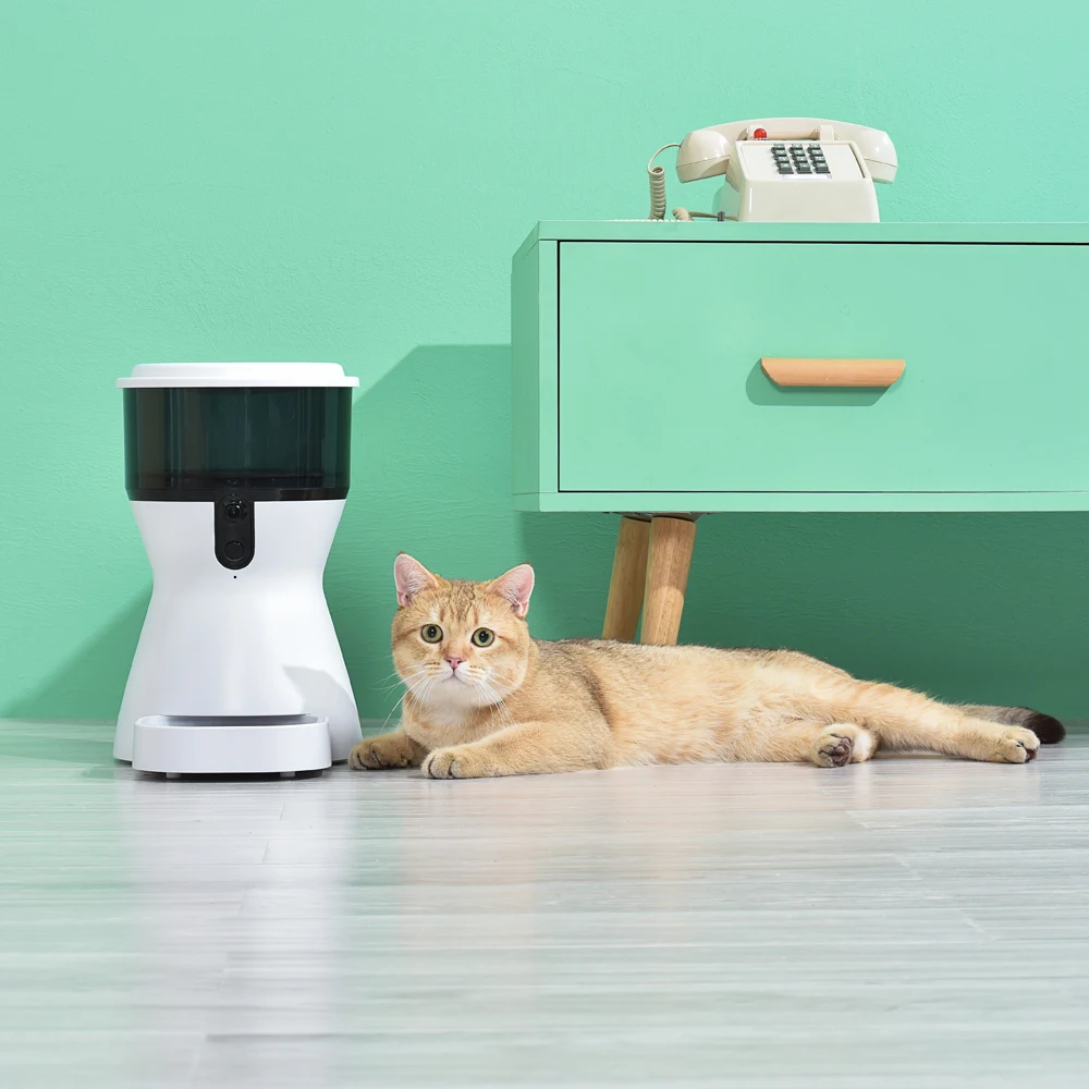 Автоматический таймер для кошек и собак 4 л USB-зарядка сухая еда умный диспенсер