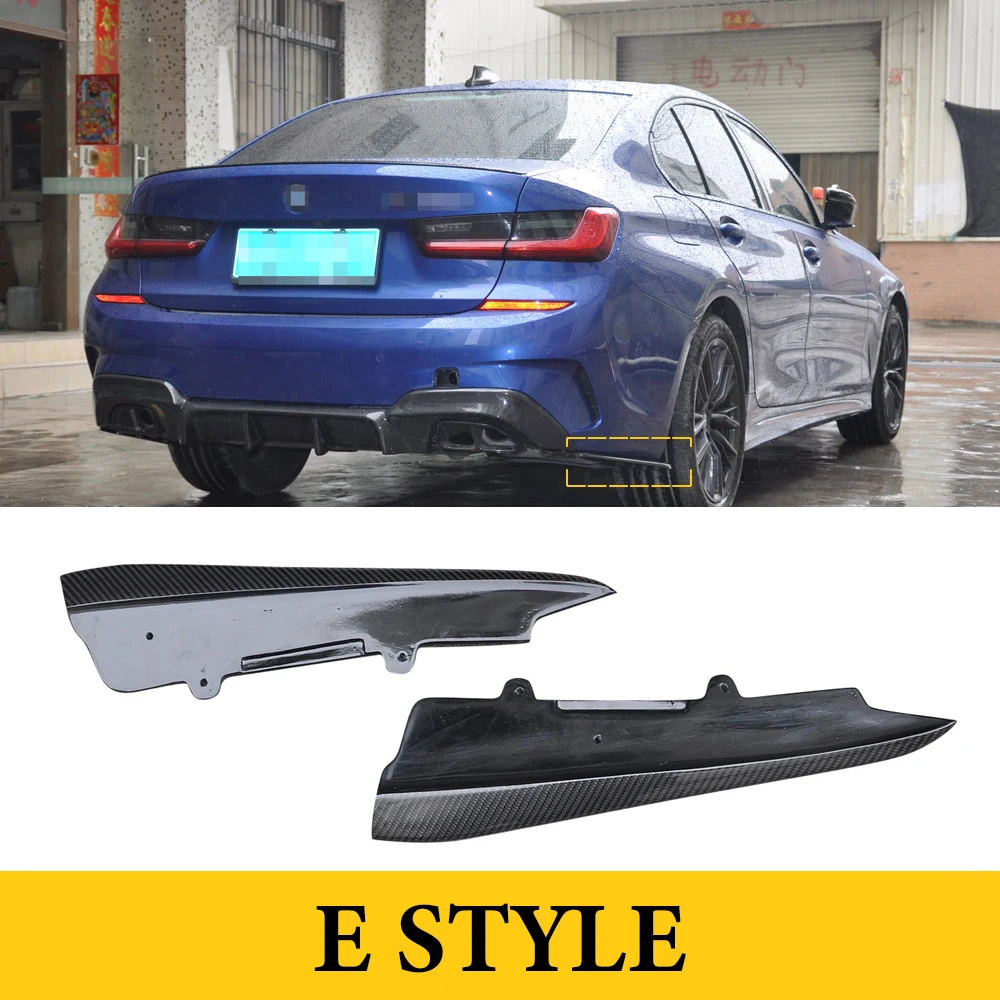 

Для BMW 3 серии G20 G28 M-Tech 2019UP задний бампер из углеродного волокна, разветвители крыльев, Стайлинг автомобиля