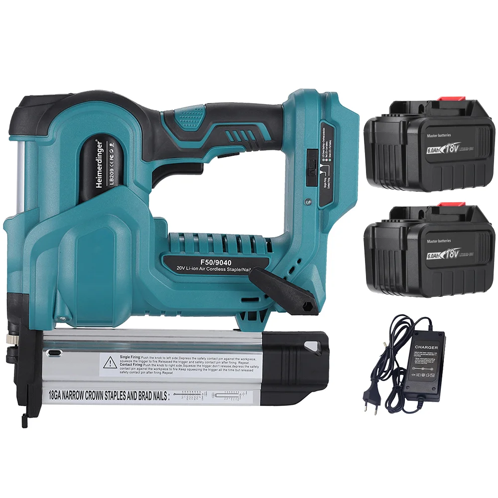 

Heimerdinger Беспроводной строительный степлер-гвоздезабиватель 2 в 1