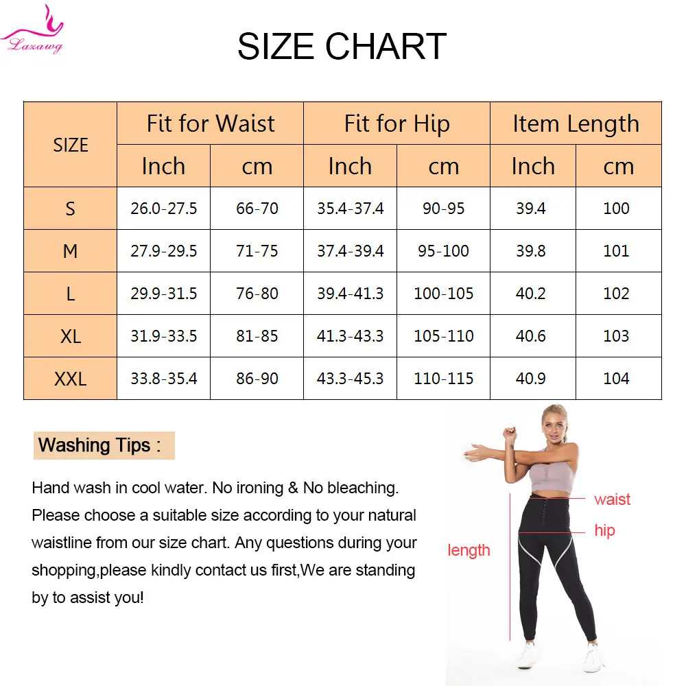 LAZAWG Sauna Leggings for Women Weight Loss Pants Workout Clothes for Woman Hot Sweat Trousers Ladies Body Shaper Sport Gym