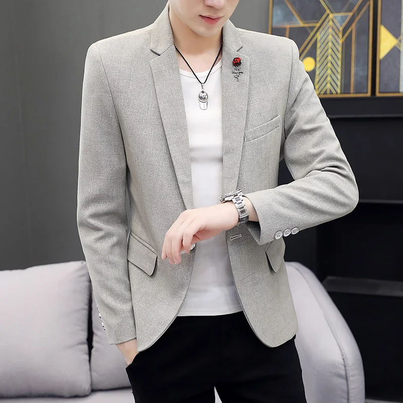 

DYB&ZACQ Men's Small Suit 2023 Spring and Autumn Youth Leisure Single Suit Coat New Fashion Leisure Coat