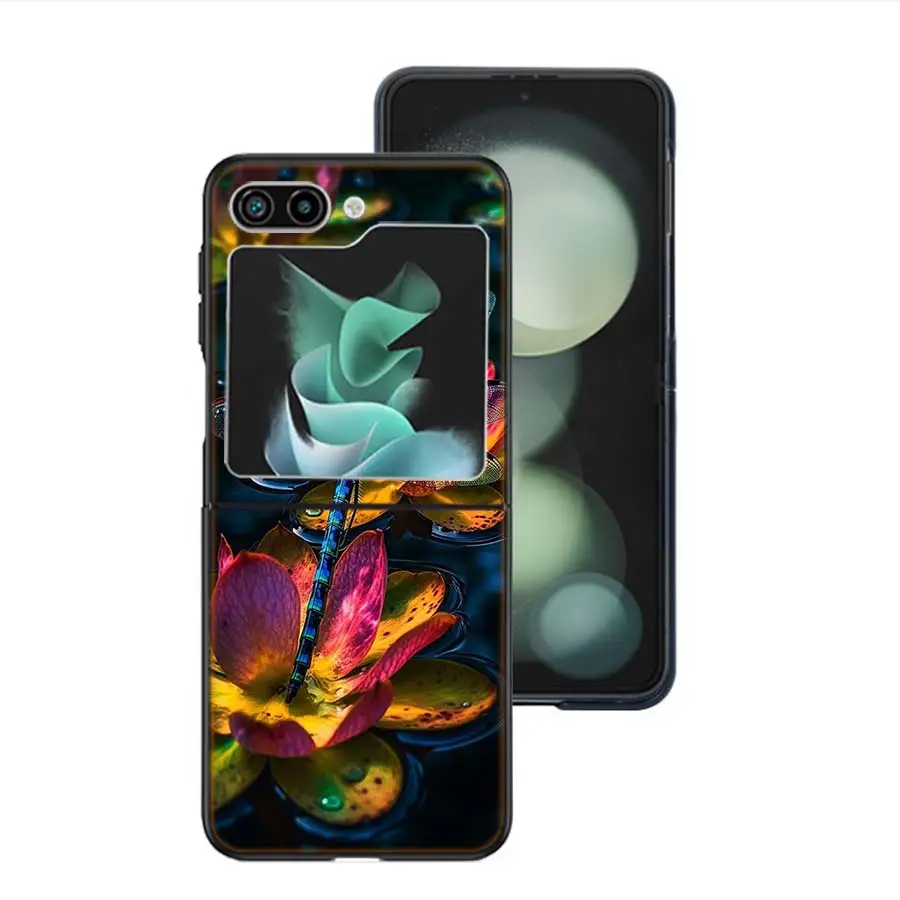 Прозрачный чехол для телефона Красивые любители стрекозы Samsung Galaxy Z Flip6 5G Flip5 Flip4 3