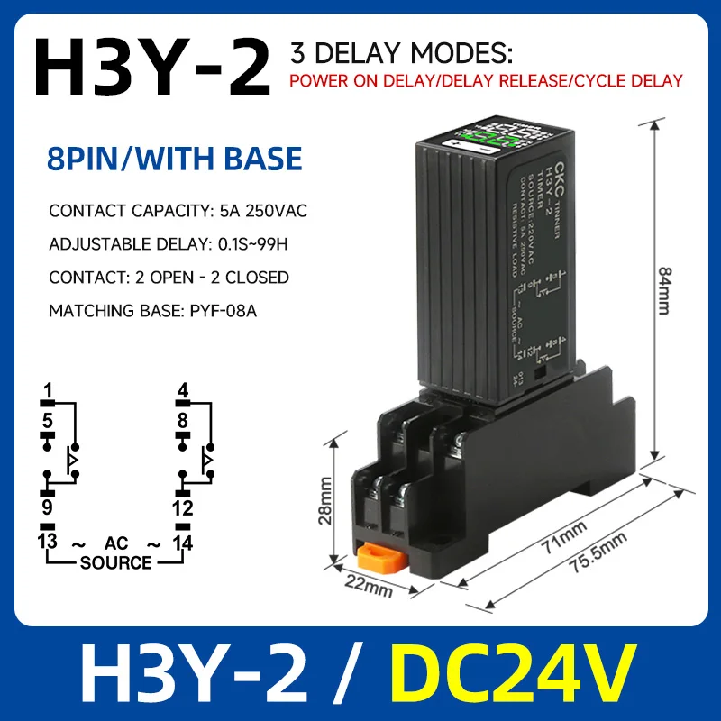 

Цифровое реле таймера CKCTINNER H3Y-2 H3Y-4