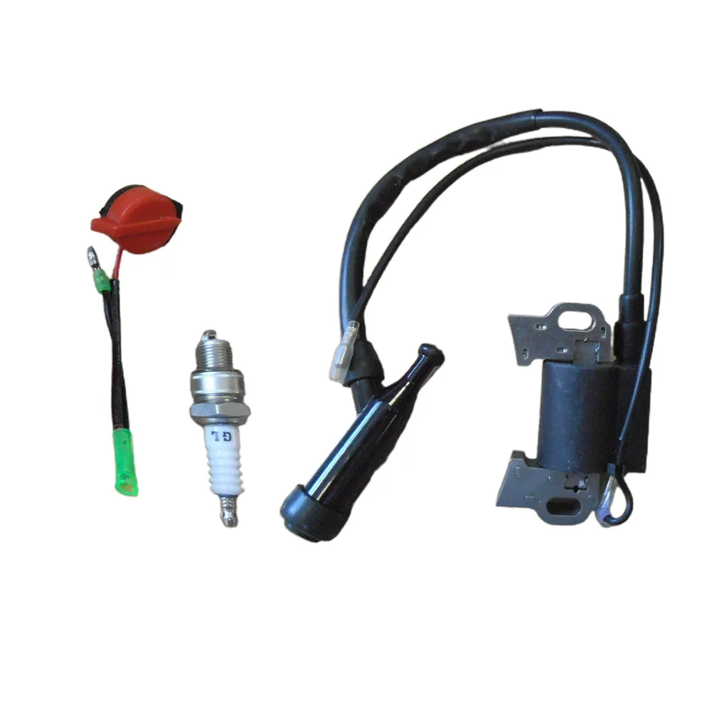 

1 Set Durable Ignition Coil Kit Spark Plug On/Off Switch Fits GX110 GX120 GX140 GX160 GX200 Outdoor Gardening Tools Parts