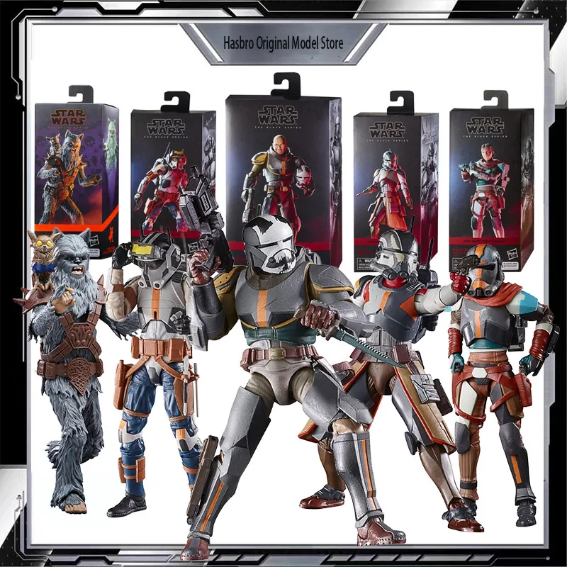 

HASBRO Original Model Kit Walmart STAR WARS Clone Force 99 TECH THE BAD BATCH Anime Action Figure Model Toy Robot for Boys 152mm