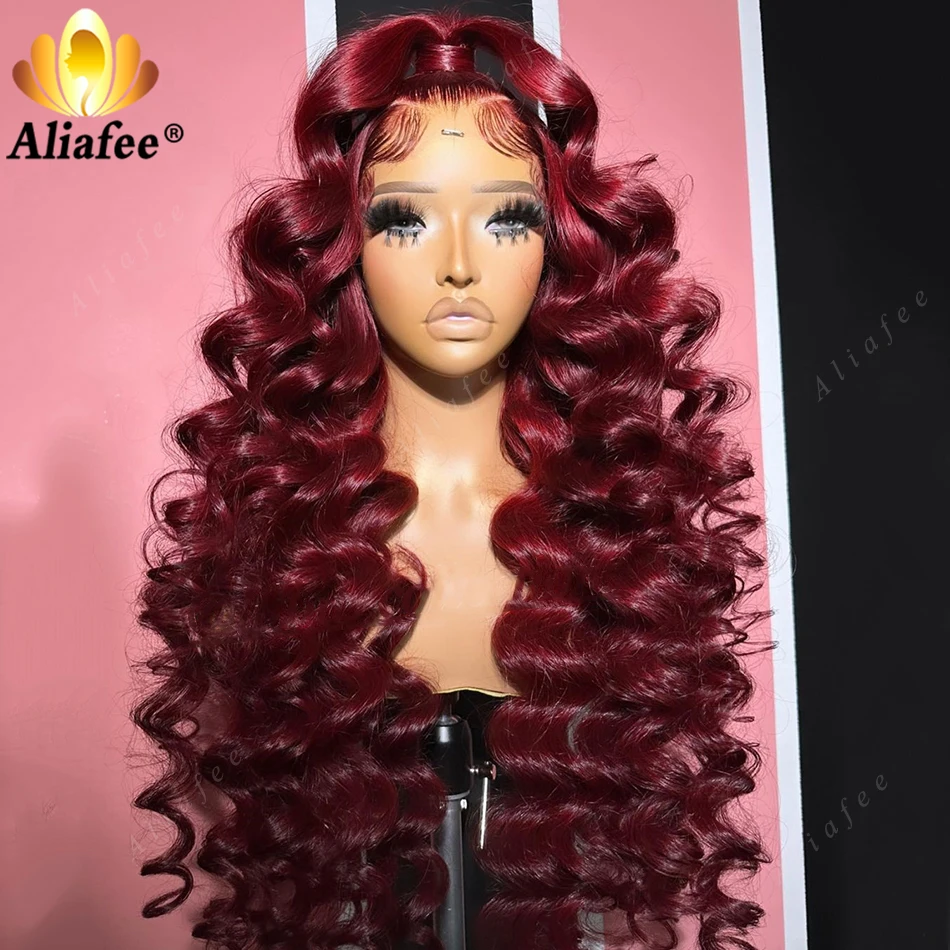 Ed Bouncy Curly Deep Wave 13x4 13x6 Lace Frontal Human Hair Wig For Women 5x5 Lace Closure Wig