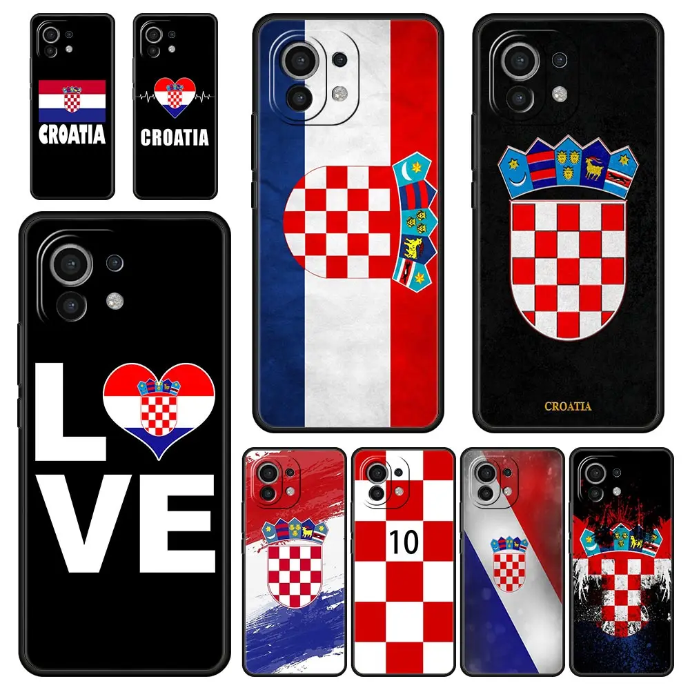 

Чехол для телефона с флагом Хорватии для Xiaomi Poco X3 NFC M3 F3 F4 M4 X4 Mi Note 12T 12 13 Pro 10 11 Lite 10T 5G 11T 9T 11i, чехол