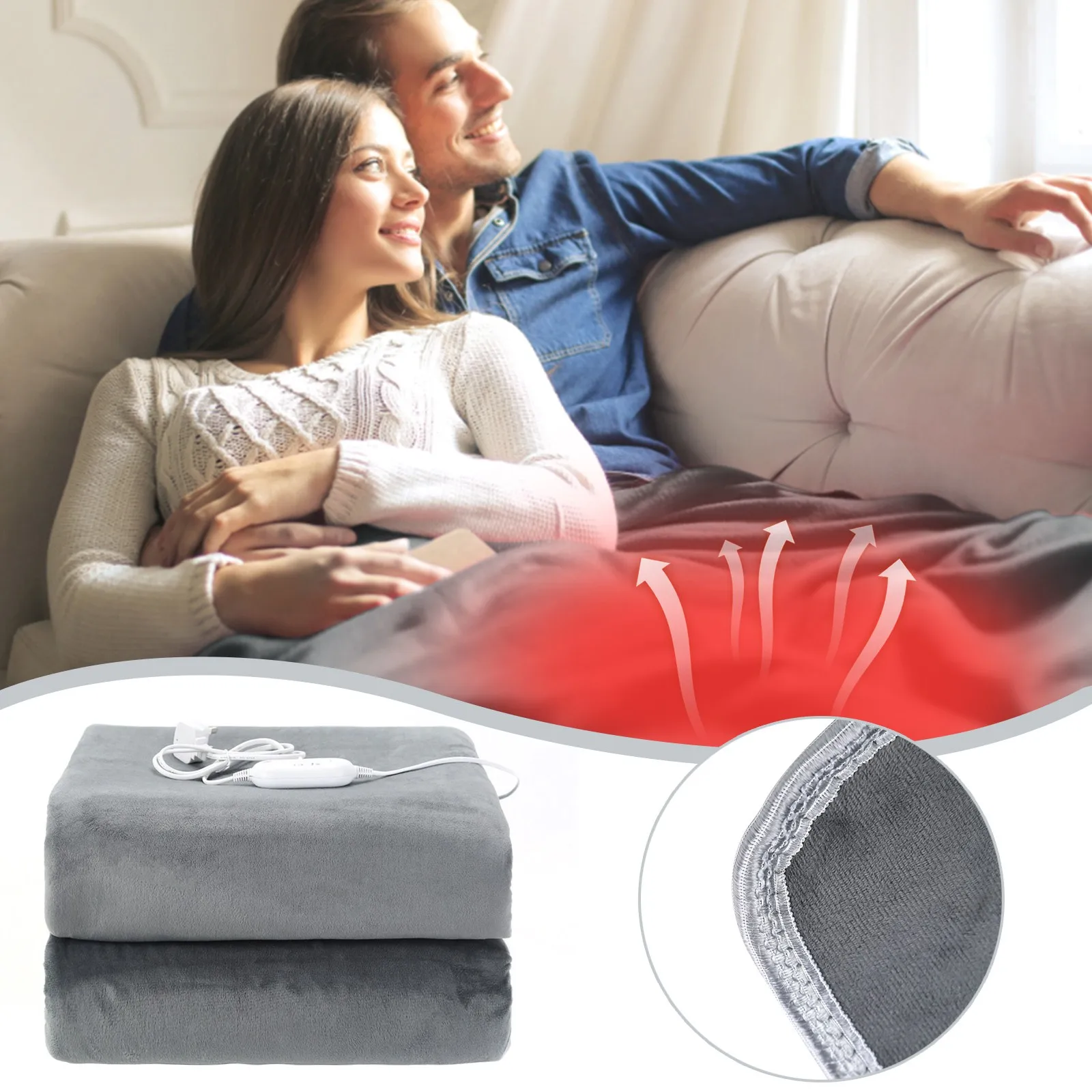 

Heating Use Office Heated Blanket Blanket Home Throw Fast Electric Small Appliances Heating Blanket Large