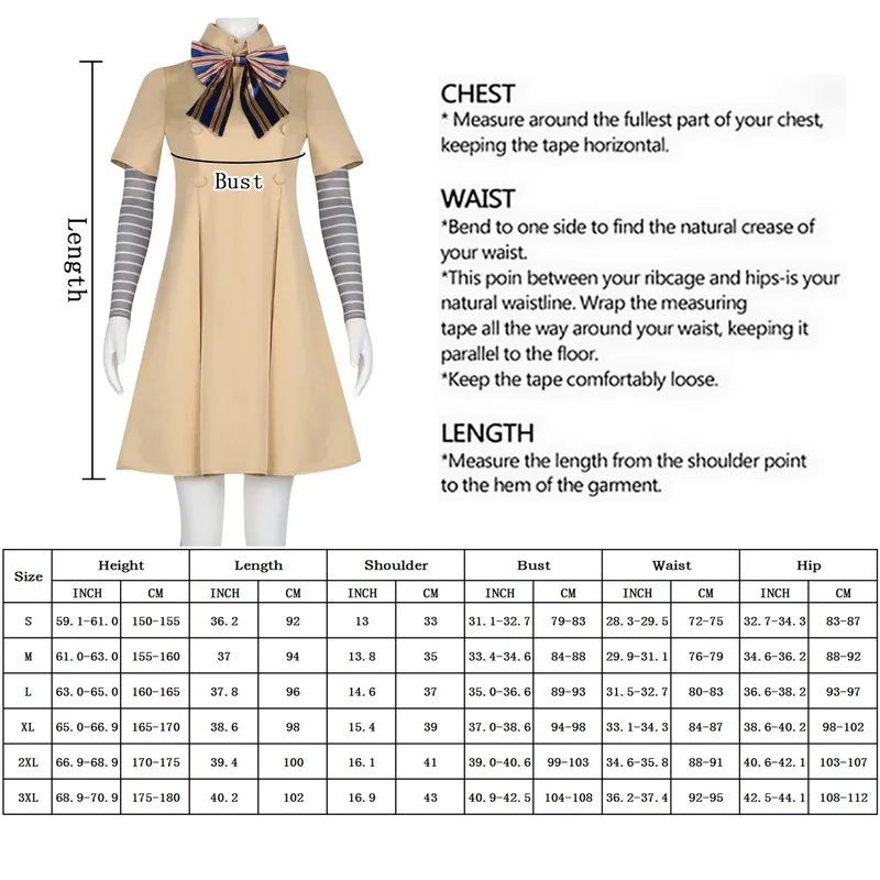 M3gan Косплей Костюм Меган платье Кукла ИИ робот юбка Топ носки Ужасный фильм