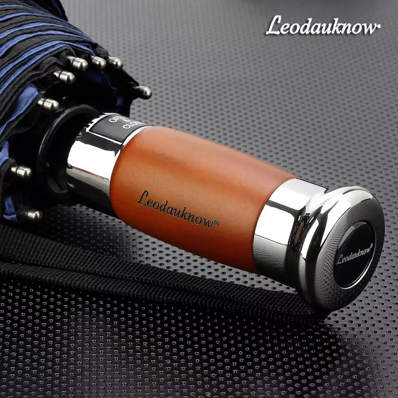 

Genuine Brand 125cm Big Automatic Quality Double Layer Umbrella Rain Women 3Fold Windproof Large Outdoor Umbrella Men Woman