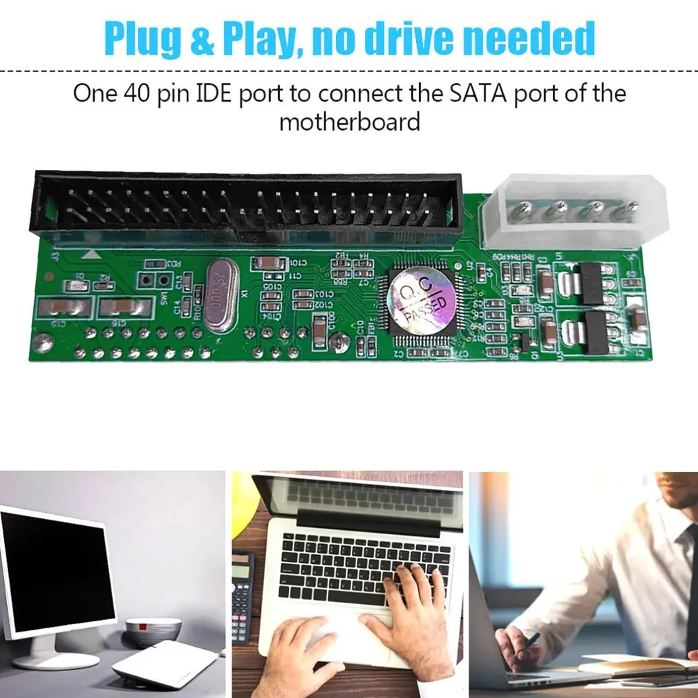 Фото НОВЫЙ Конвертер-адаптер IDE для SATA Plug & Play, модуль с поддержкой 7 + 15 контактов 3,5/2,5 SATA HDD DVD, сменные адаптеры для компьютера №3