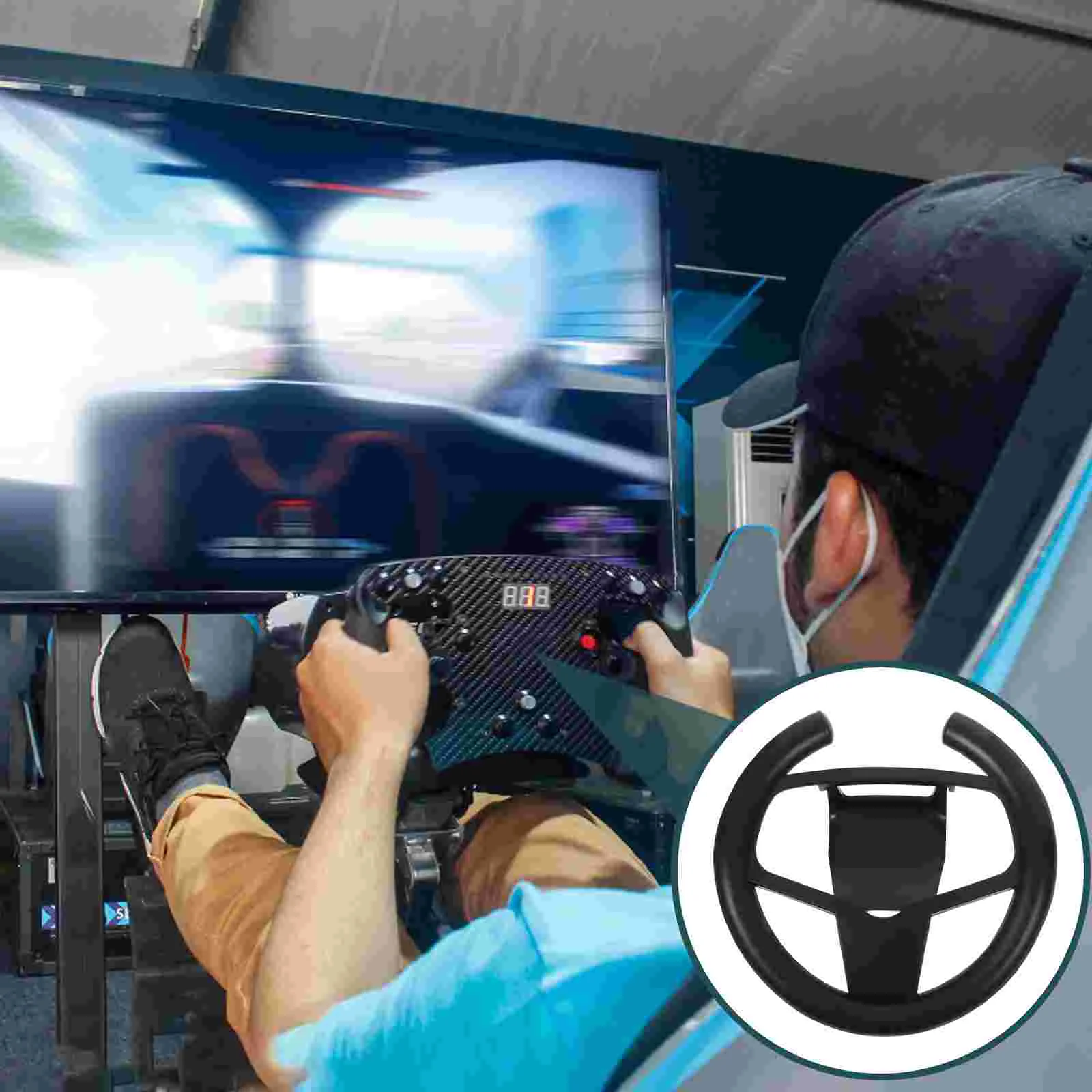 

Steering Wheel Racing Wireless Handle Strap Gaming Plastic Replacement Man Game