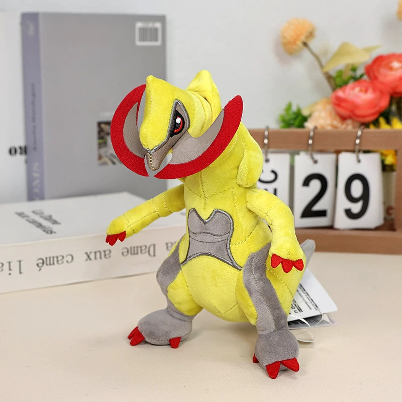 Фото Pokemon Fit Milotic Lucario Lugia Meowth Garchomp Haxorus плюшевые игрушки Combusken Vibrava Shinx Horsea Peluche куклы подарки для детей №4