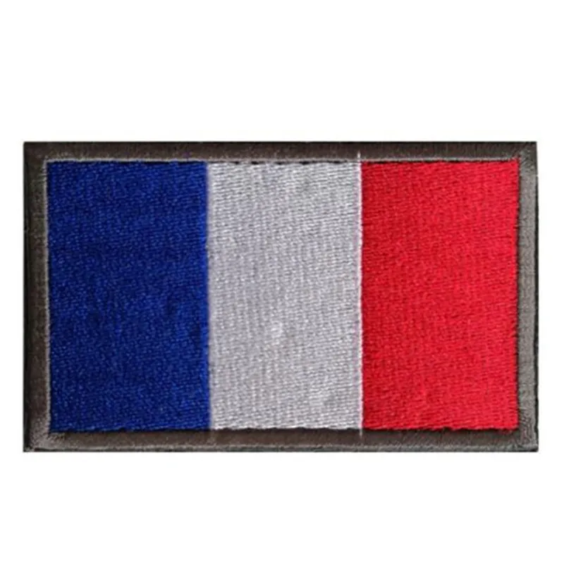 

Embroidery Flag Badges Hook and Loop France patch for clothes Cap Backpack Deal with it Strange things Stickers